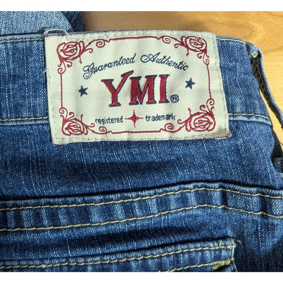y2k YMI Medium Wash Low Rise Bootcut Jeans Size 13 29L SH3 Boho Grunge Retro - Picture 8 of 9